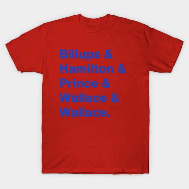 2000 Detroit Pistons Blue T-Shirt by IdenticalExposure